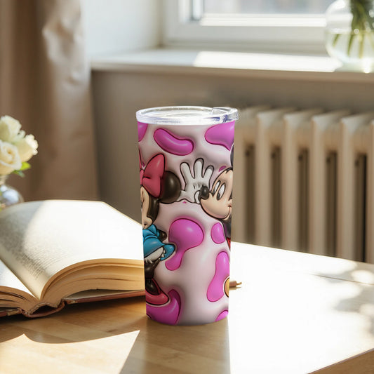 Minnie and Mickey Handprint Design Tumbler Product
