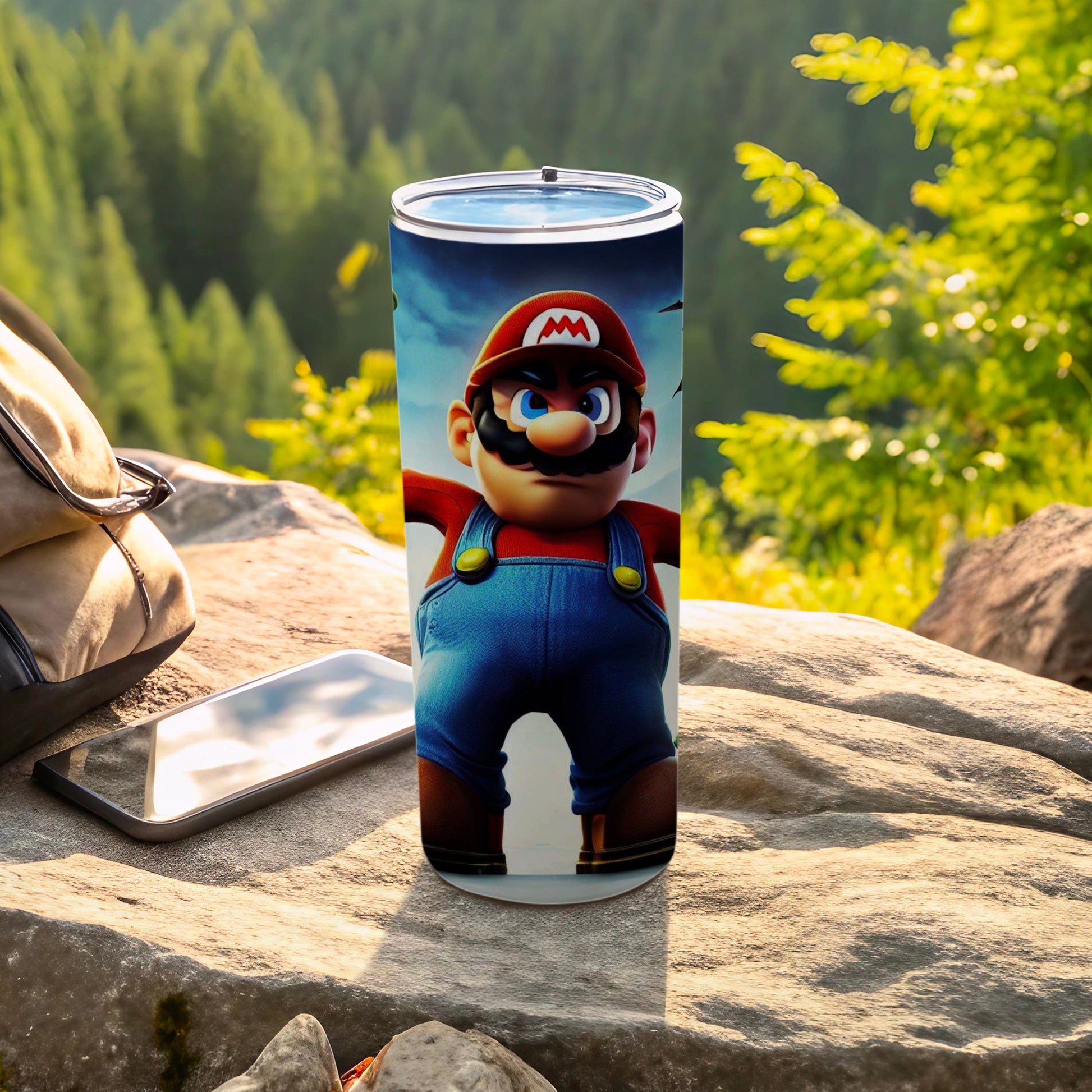 Vibrant Super Mario Character Insulated Tumbler