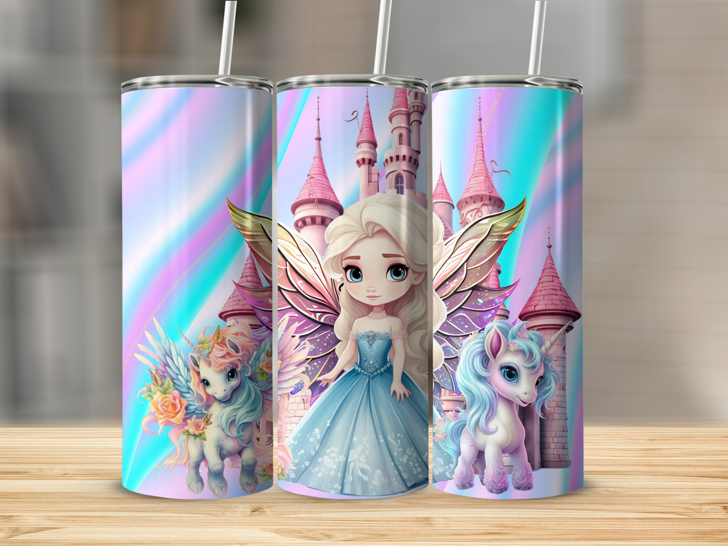 Enchanted Castle and Fantasy Creatures Tumbler