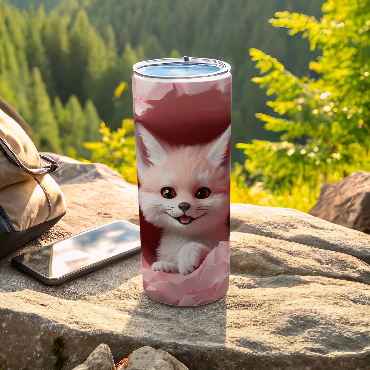 Adorable Animal Design Travel Tumbler for Outdoor Use