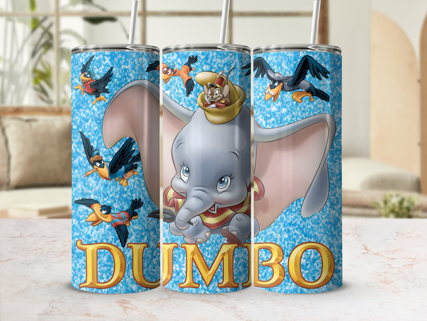 Dumbo Design Stainless Steel Tumbler Drinkware