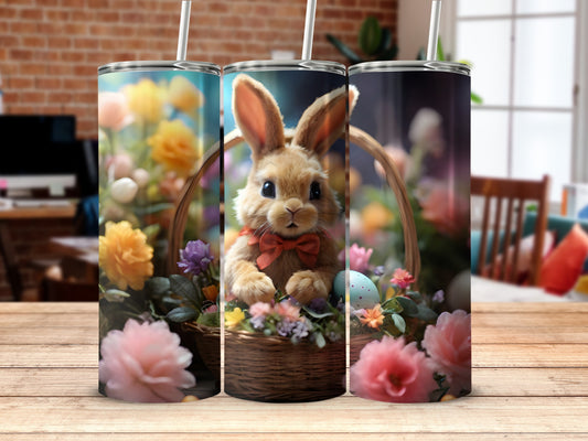 Cute Bunny Basket Flowers Easter Eggs product type
