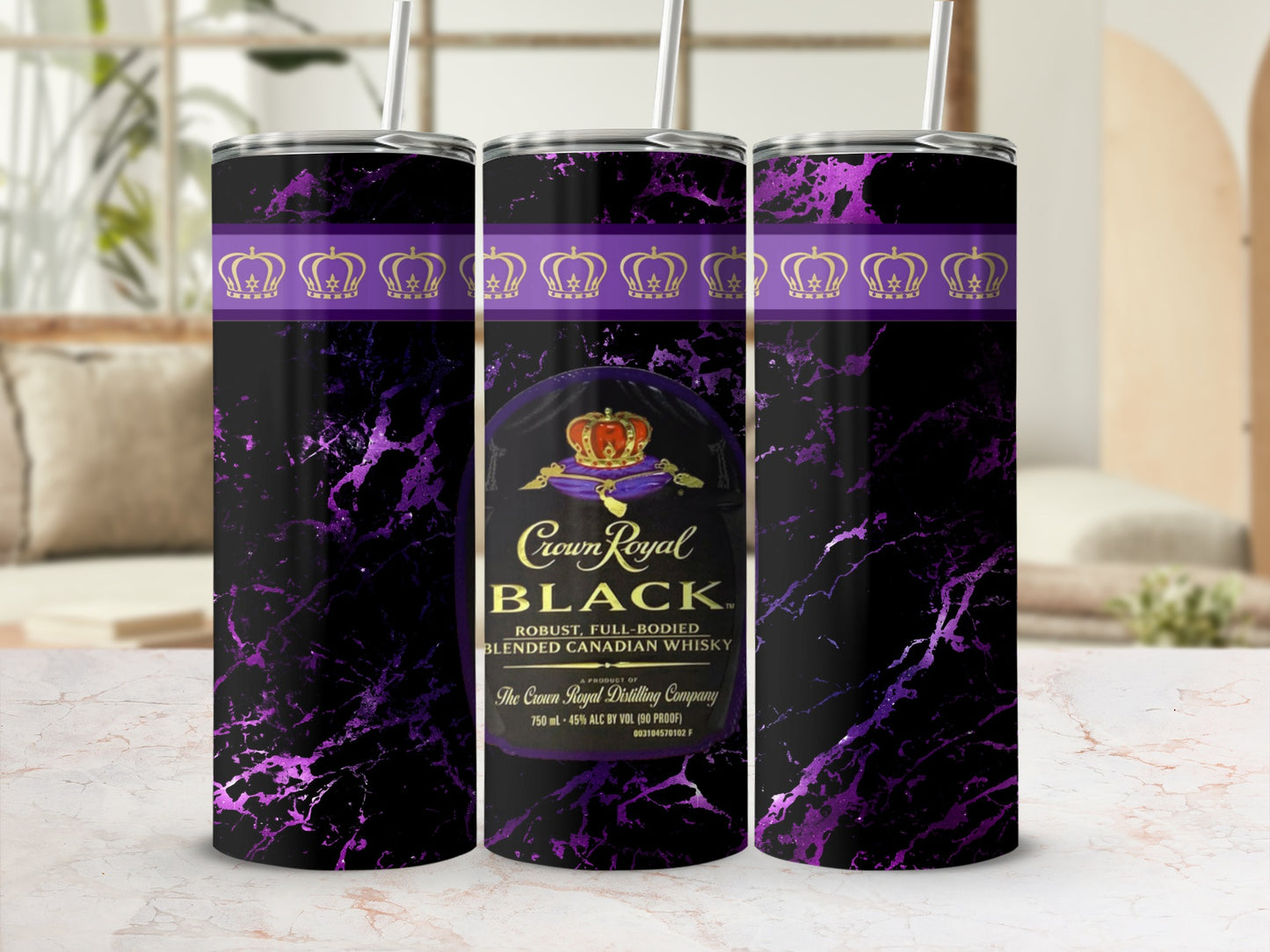 Crown Royal Black Purple Marble Crowns Design product type