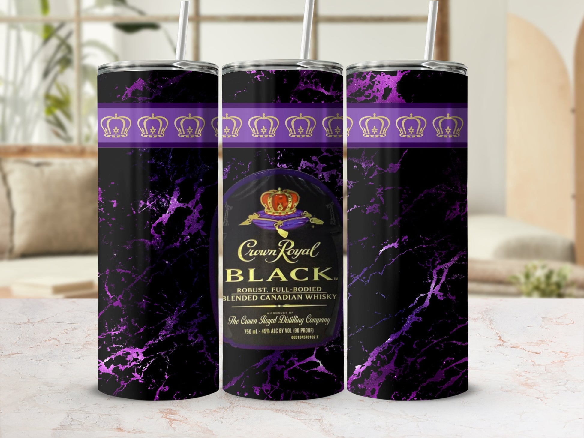 Crown Royal Black Purple Marble Crowns Design product type