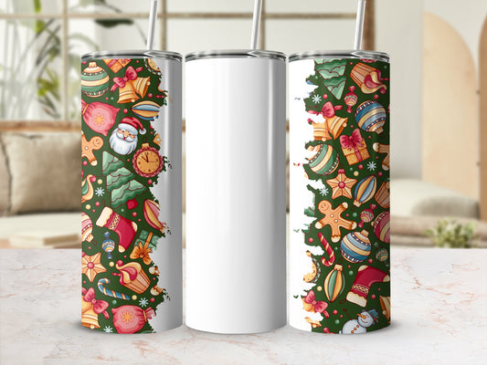 Christmas Themed Stainless Steel Insulated Tumbler