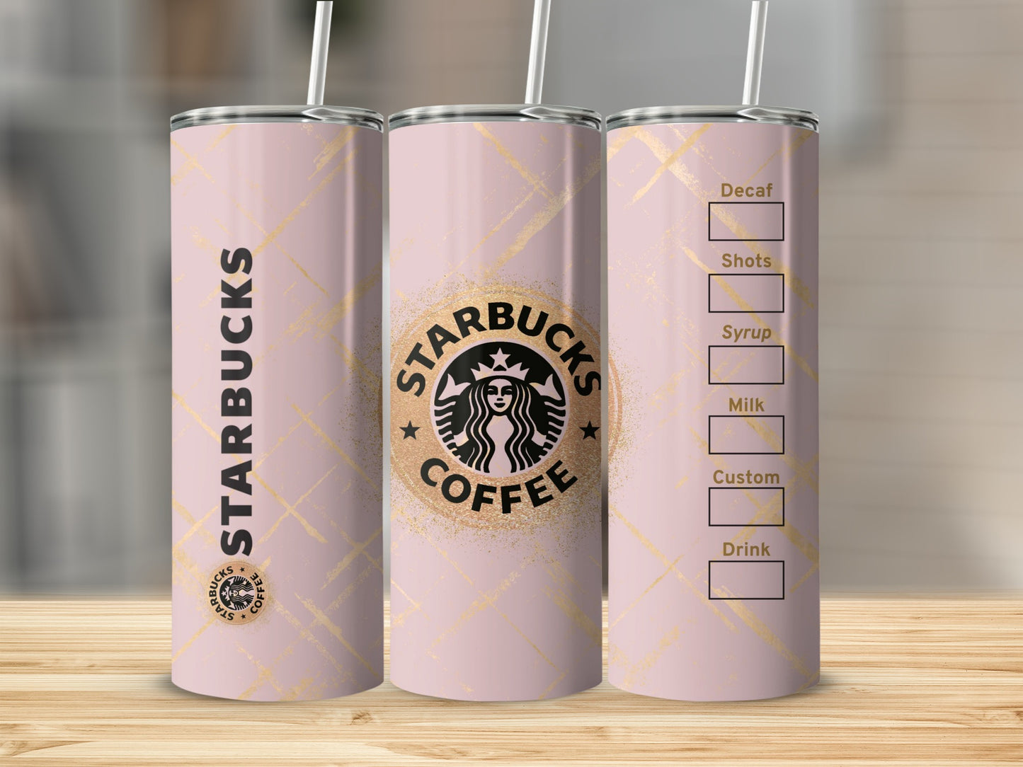 Starbucks Coffee Tumbler with Customizable Drink Options