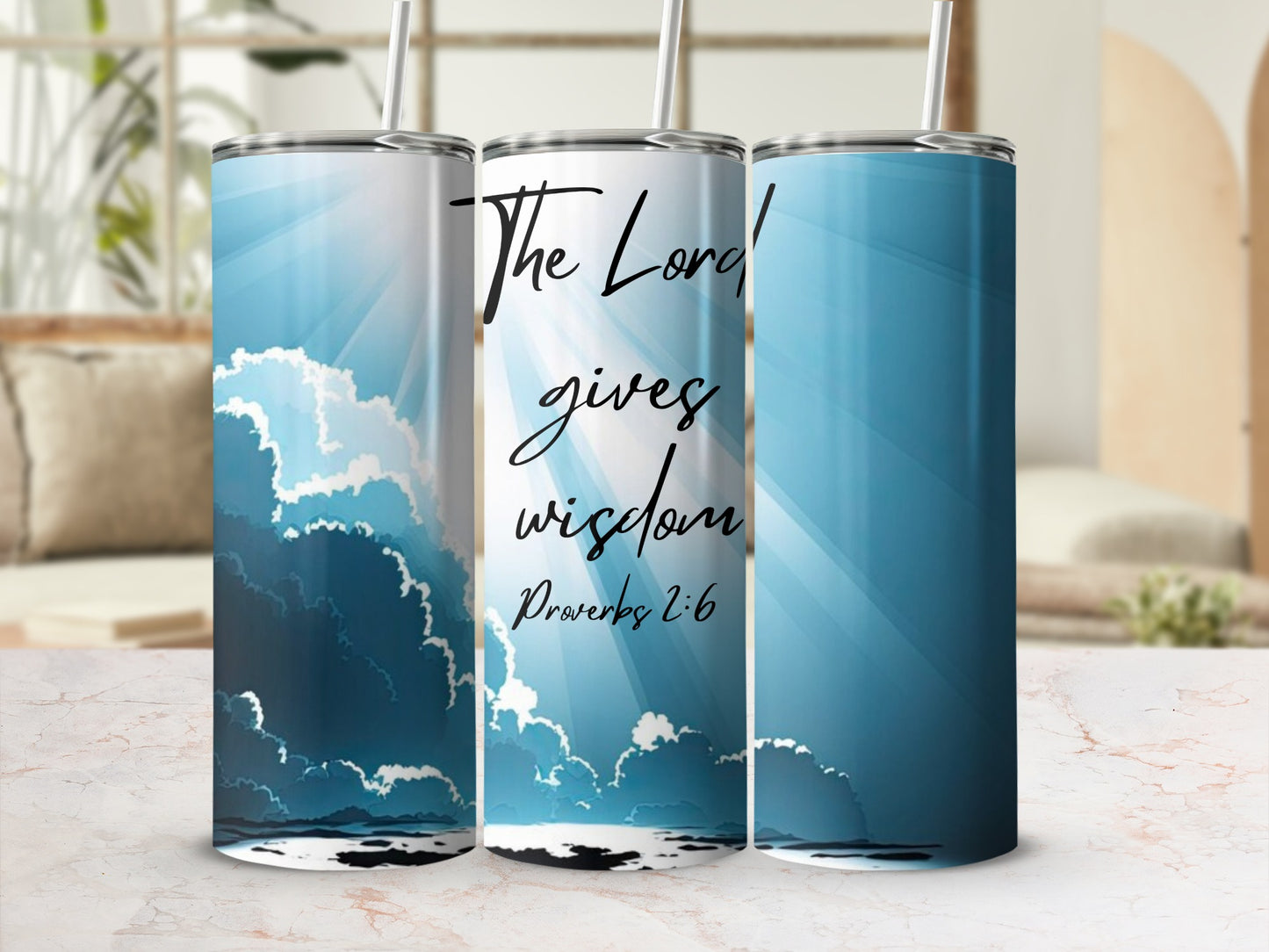 The Lord Gives Wisdom Proverbs 2:6 Tumbler Cup