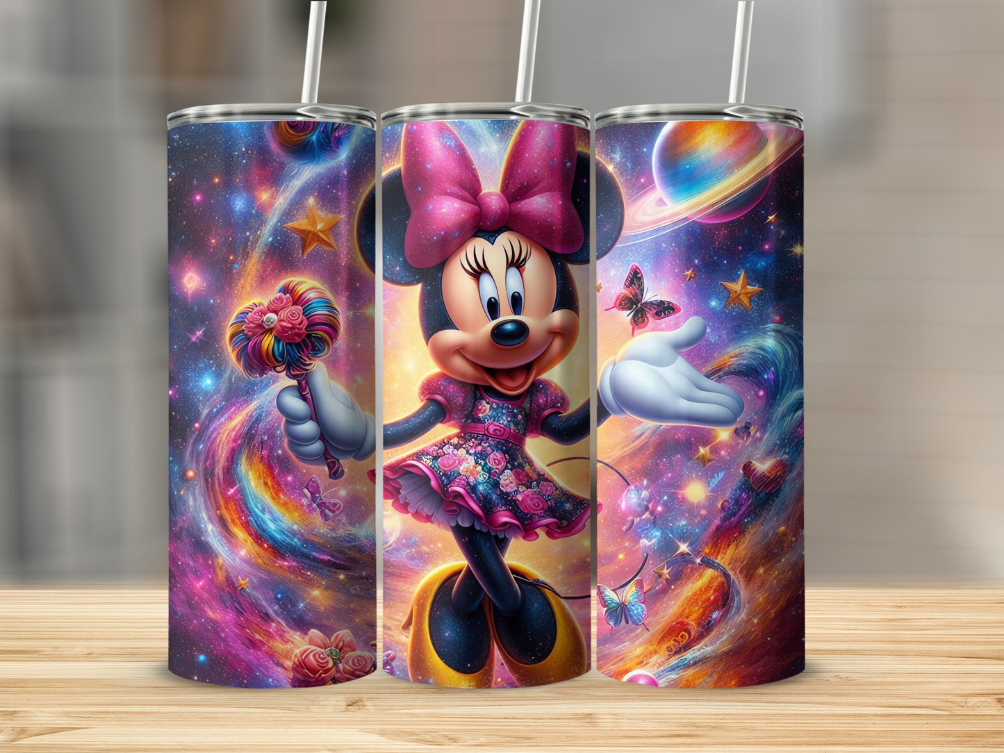 Minnie Mouse Galaxy Theme Insulated Tumbler Product