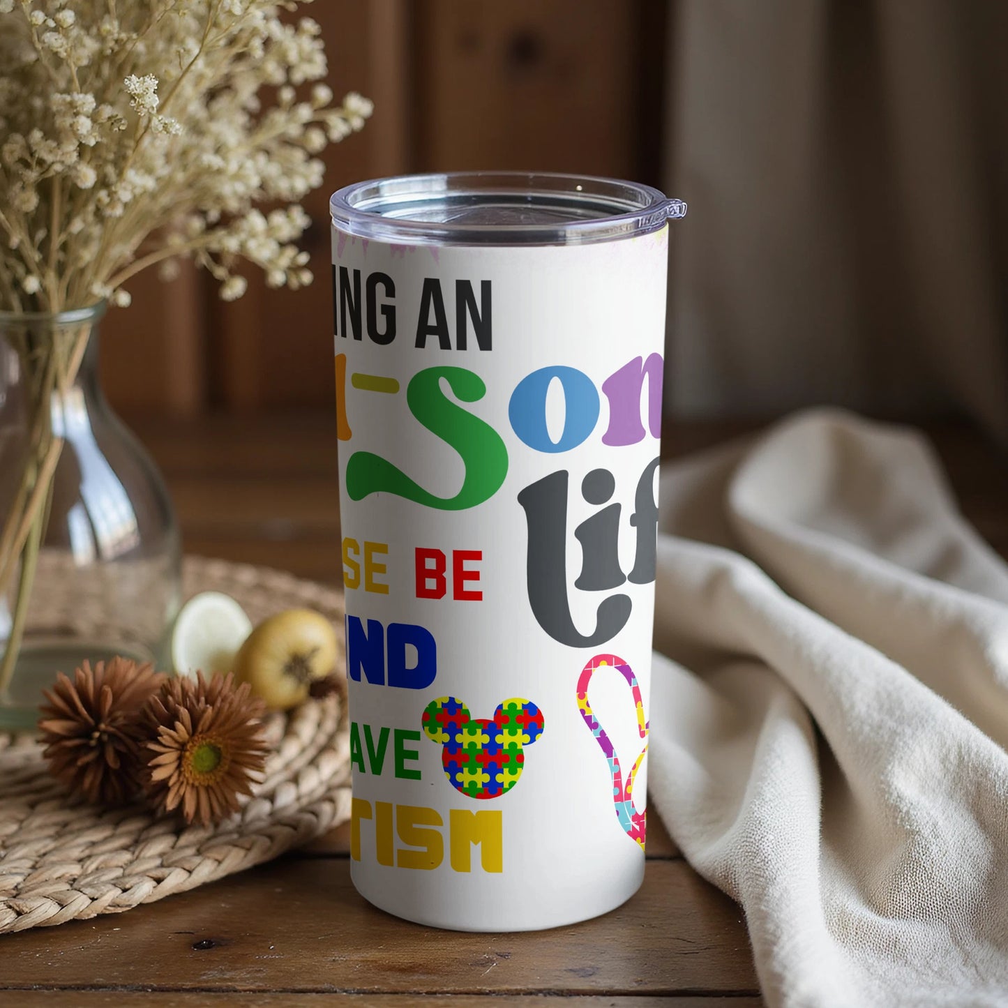 Embrace an Autism Life Stainless Steel Tumbler