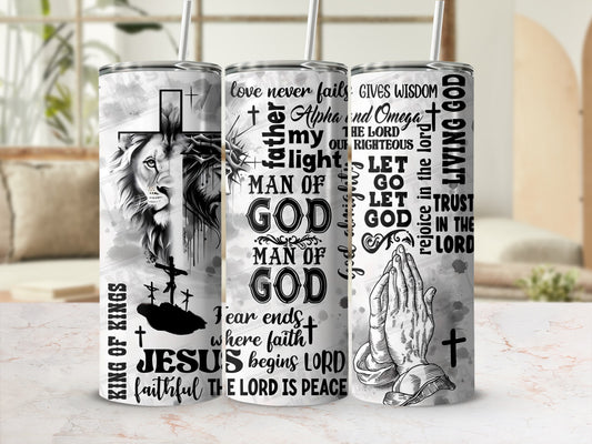 Christian Inspirational Quotes and Art Tall Tumbler