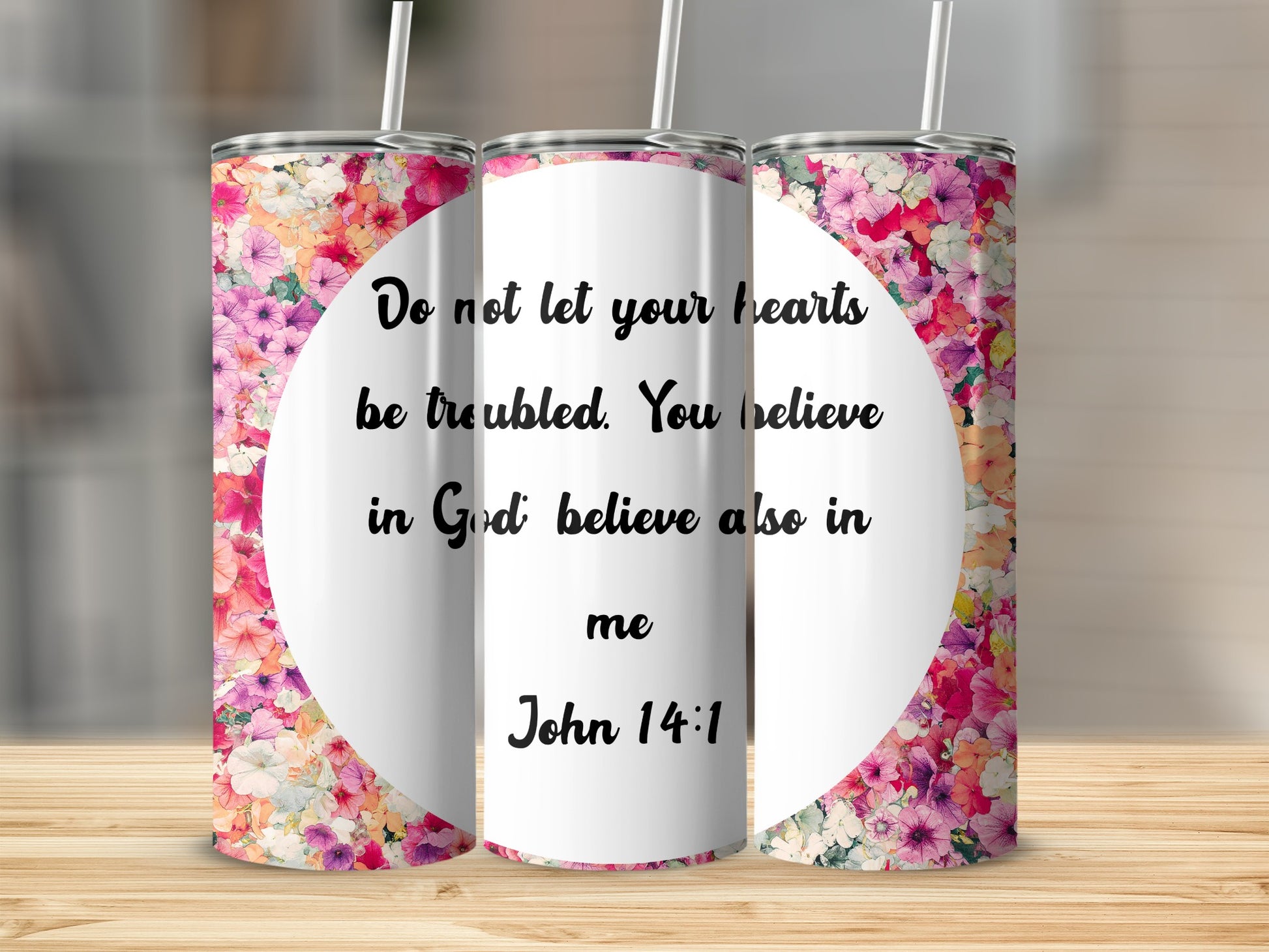 Do Not Let Your Hearts Be Troubled John 14 1 Tumbler
