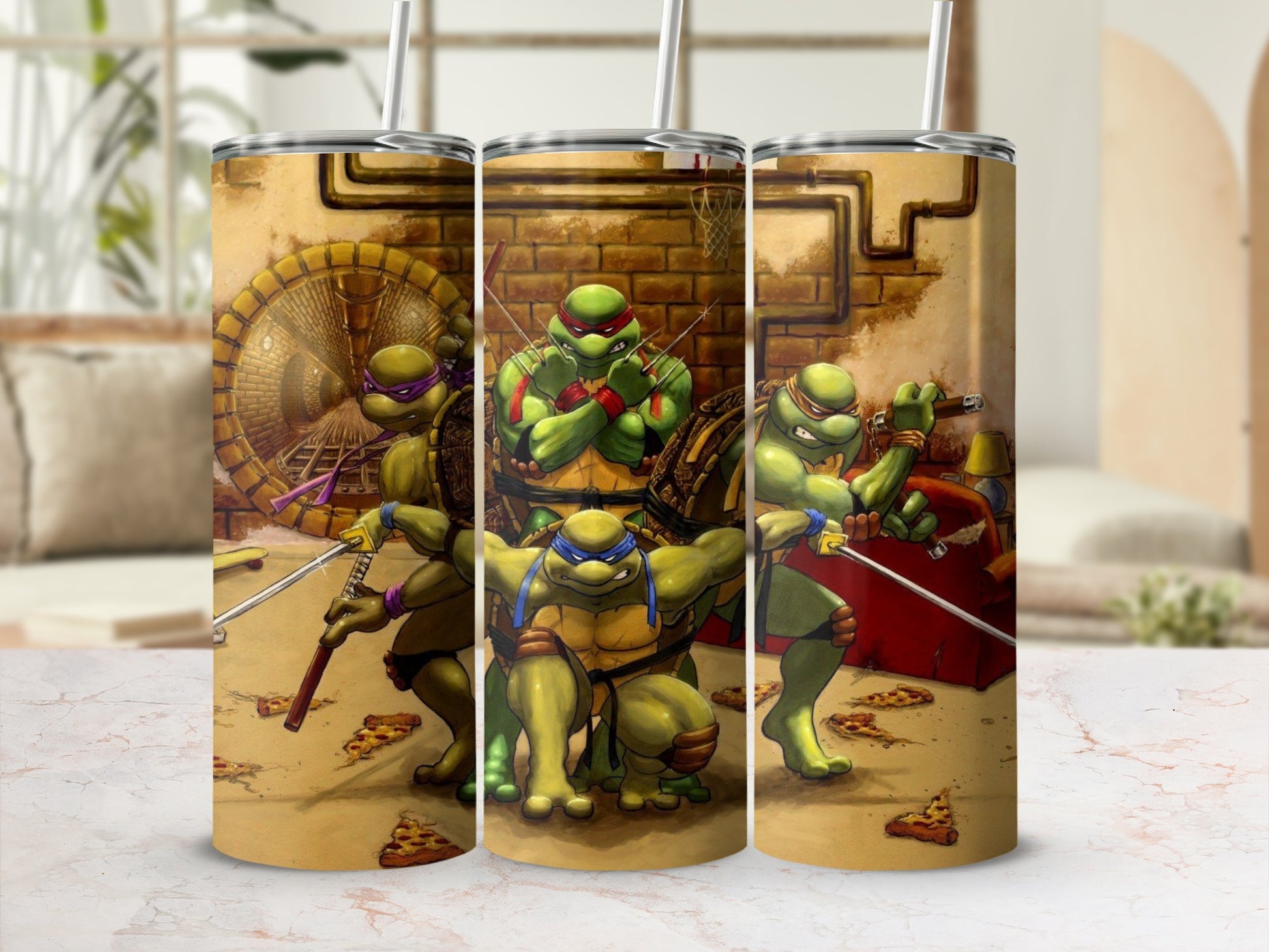 Teenage Mutant Ninja Turtles theme tumbler