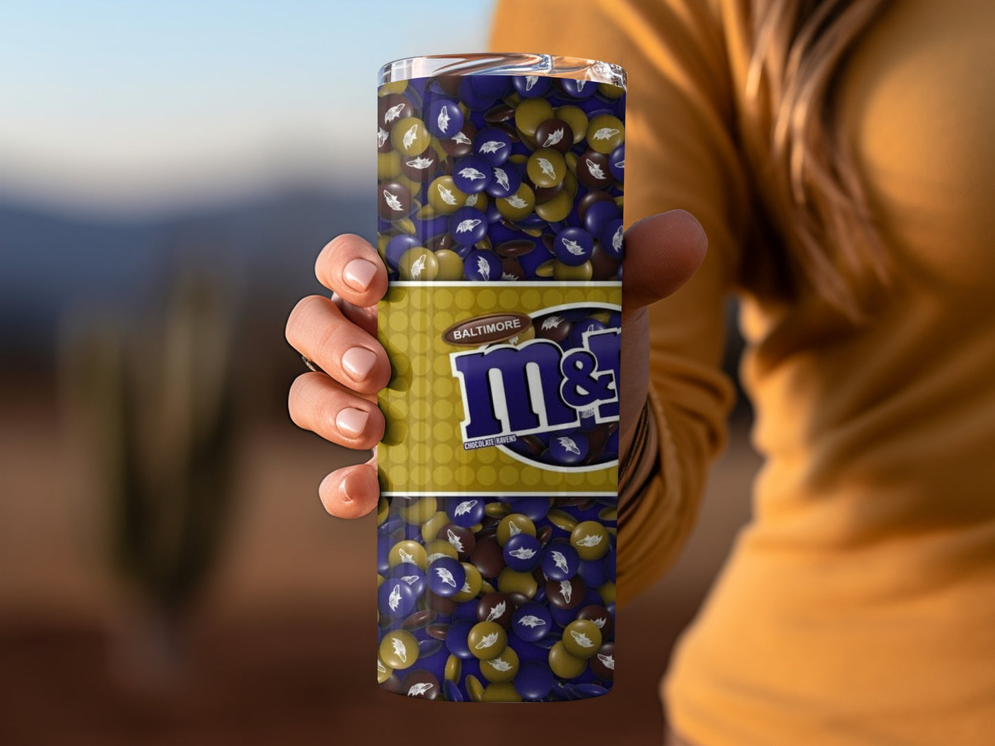 Baltimore Ravens M&Ms Winning Size Patterned Tumblers