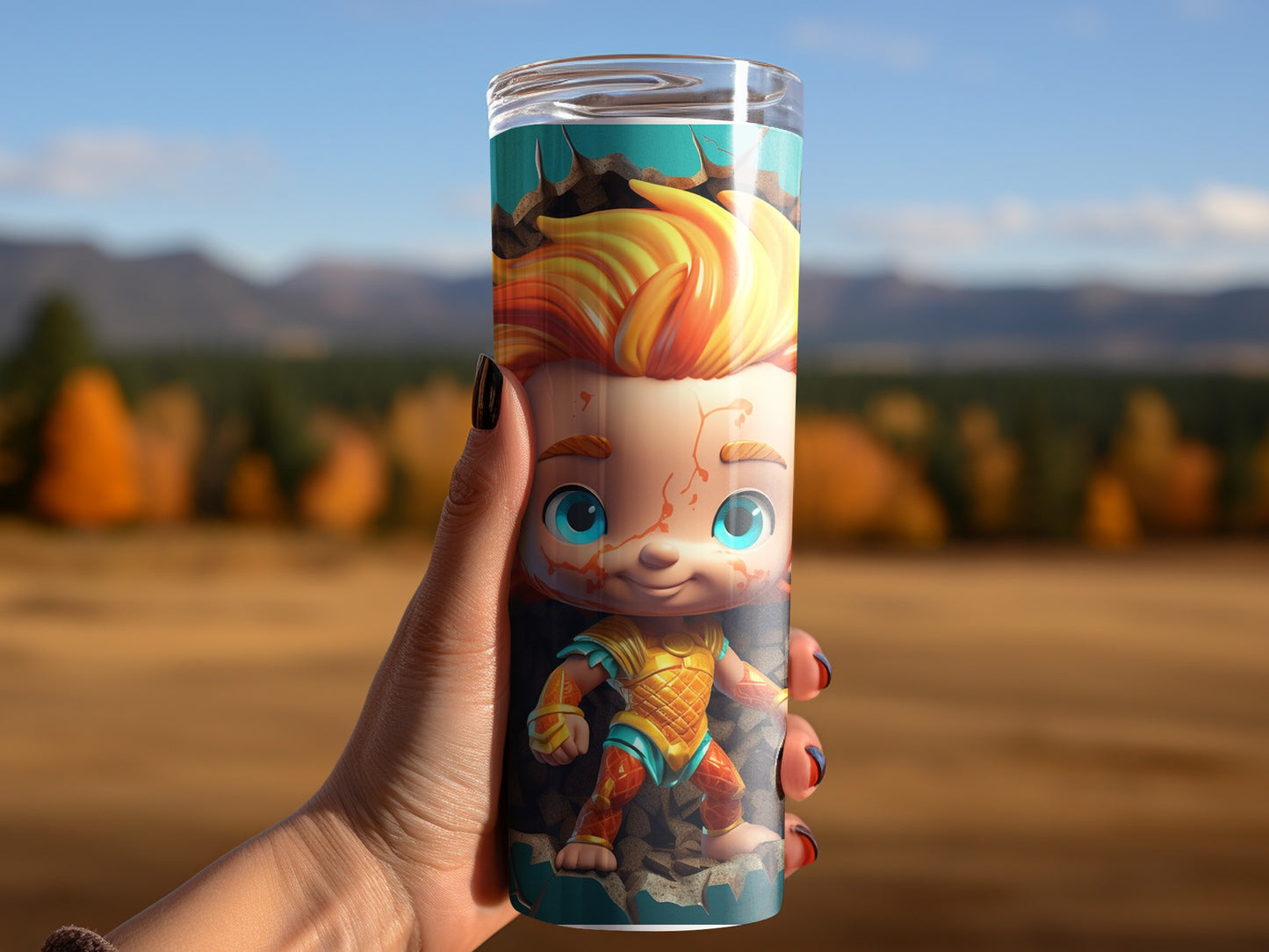 Cute Anime Character Tumbler for Kids and Adults