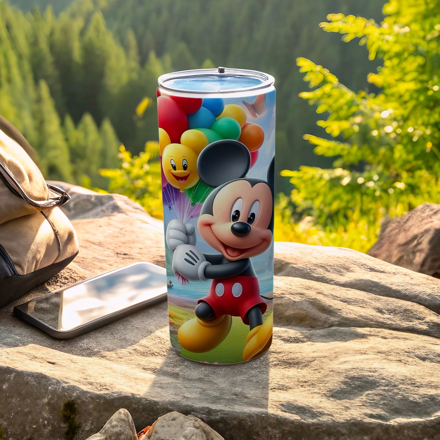 Colorful Balloon Mickey Mouse Stainless Steel Tumbler