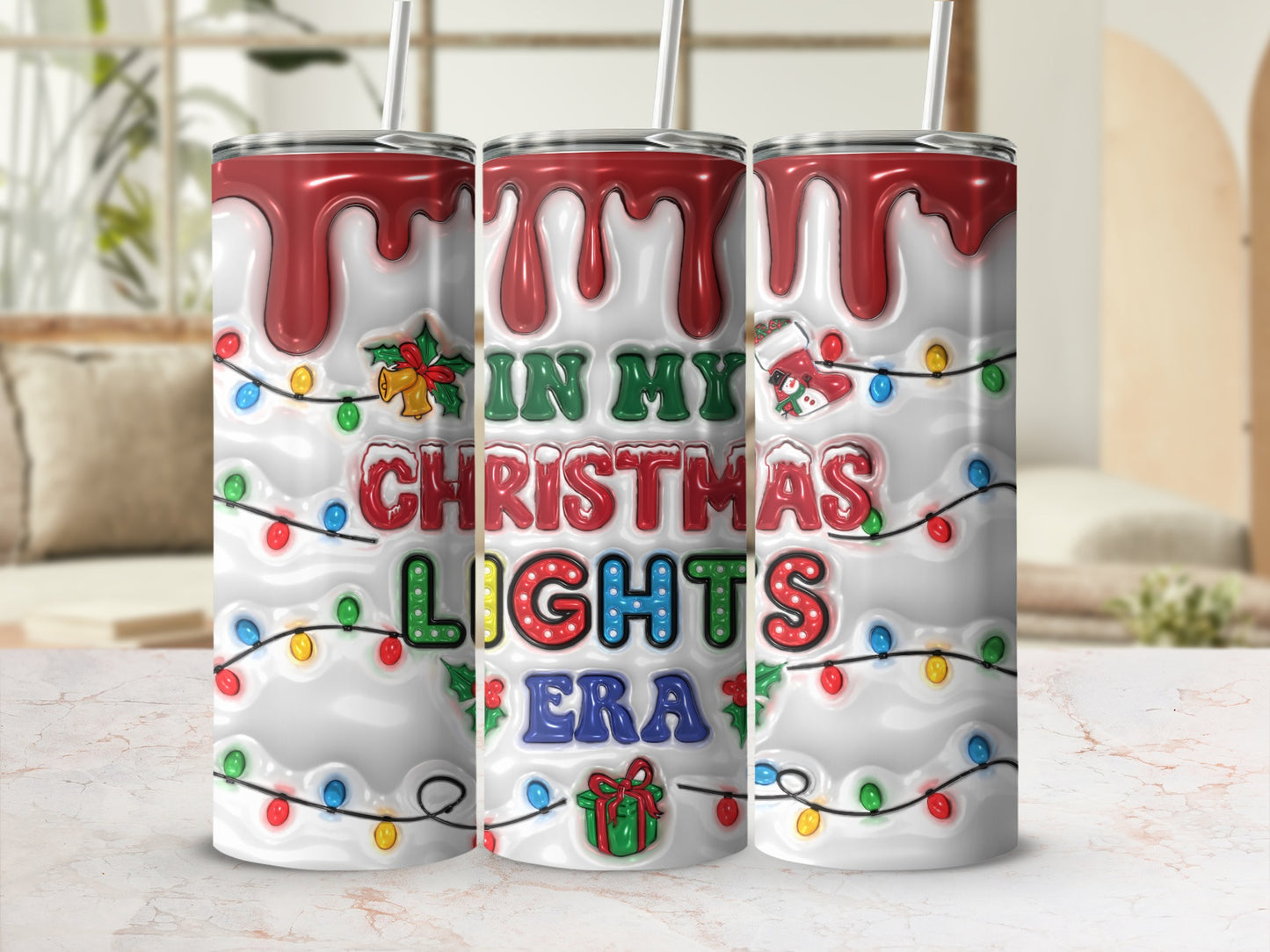 In My Christmas Lights Era Tumbler Cup by Lights Era