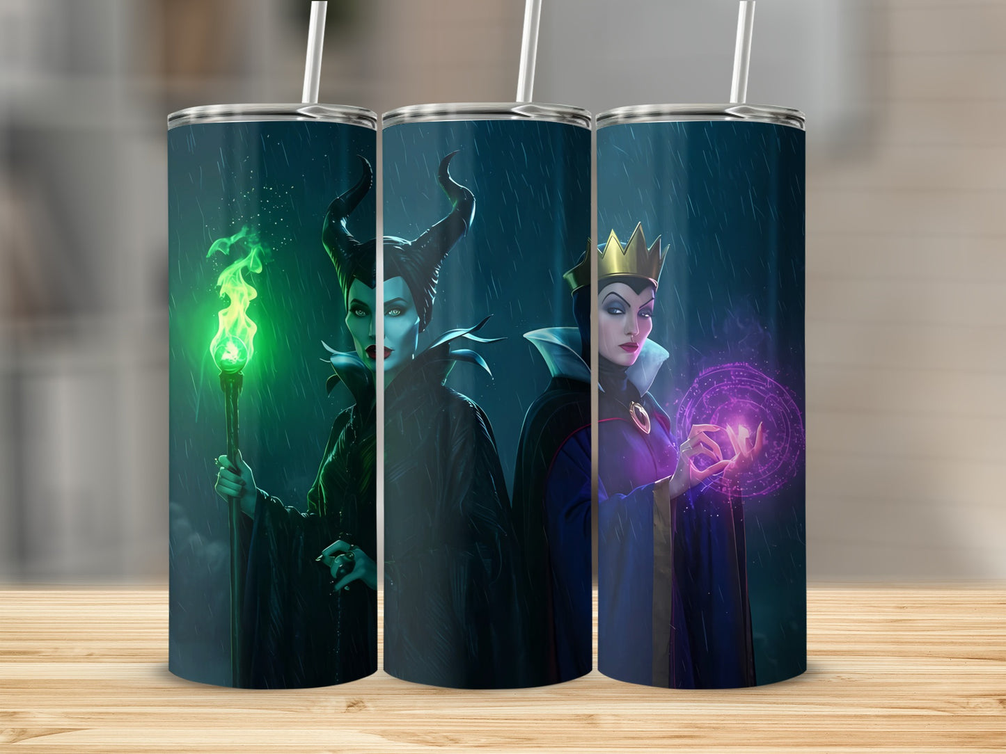 Villainous Magic Characters Stainless Steel Tumbler