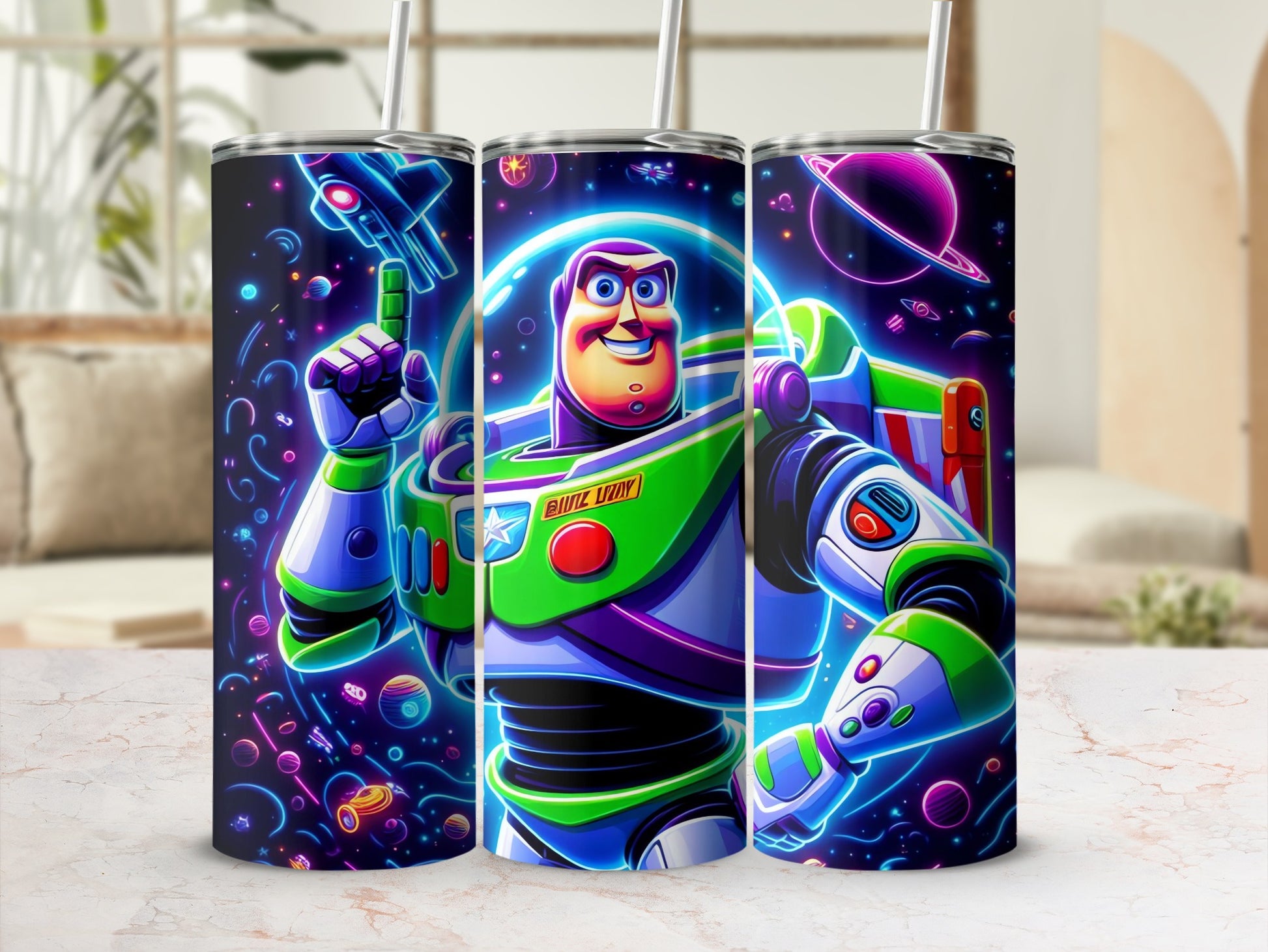 Buzz Lightyear Themed Insulated Tumbler Flask