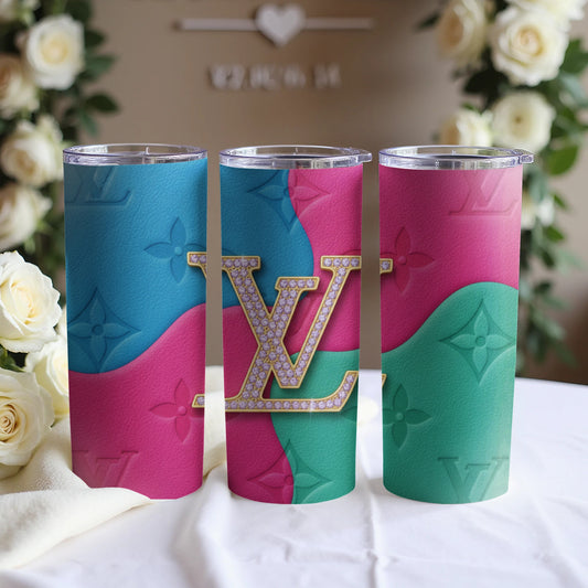 Colorful Multicolor Insulated Travel Tumbler Cup