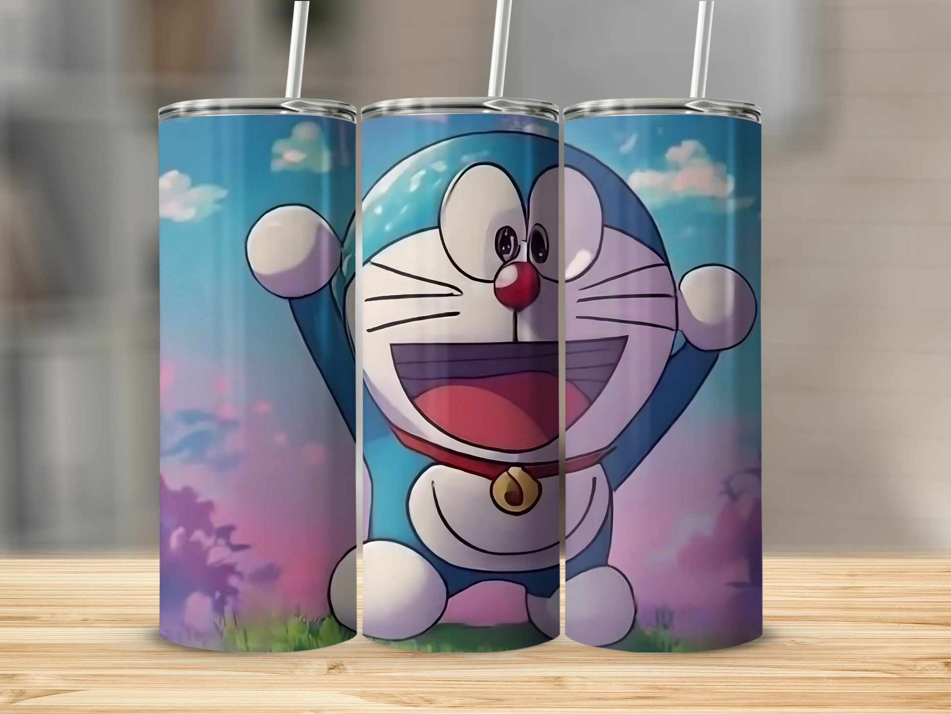 Cartoon Character Blue and White Tumbler product