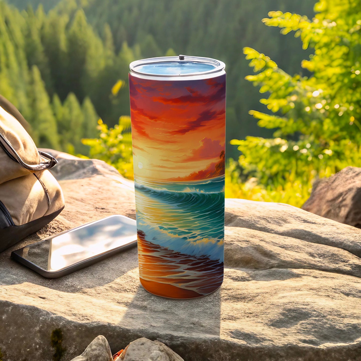 Sunset Ocean Waves Artistic Beach Tumbler product type
Tumbler
Insulated tumbler
Ocean waves
Beach sunset
Seascape art
Travel mug
Drinkware
Vibrant design
Colorful cup
Scenic view
Graphic print
Outdoor gear
Nature inspired
Unique gift
Hot cold drinks
Artistic pattern
Summer vibes
Coastal living
Adventure ready
Water bottle