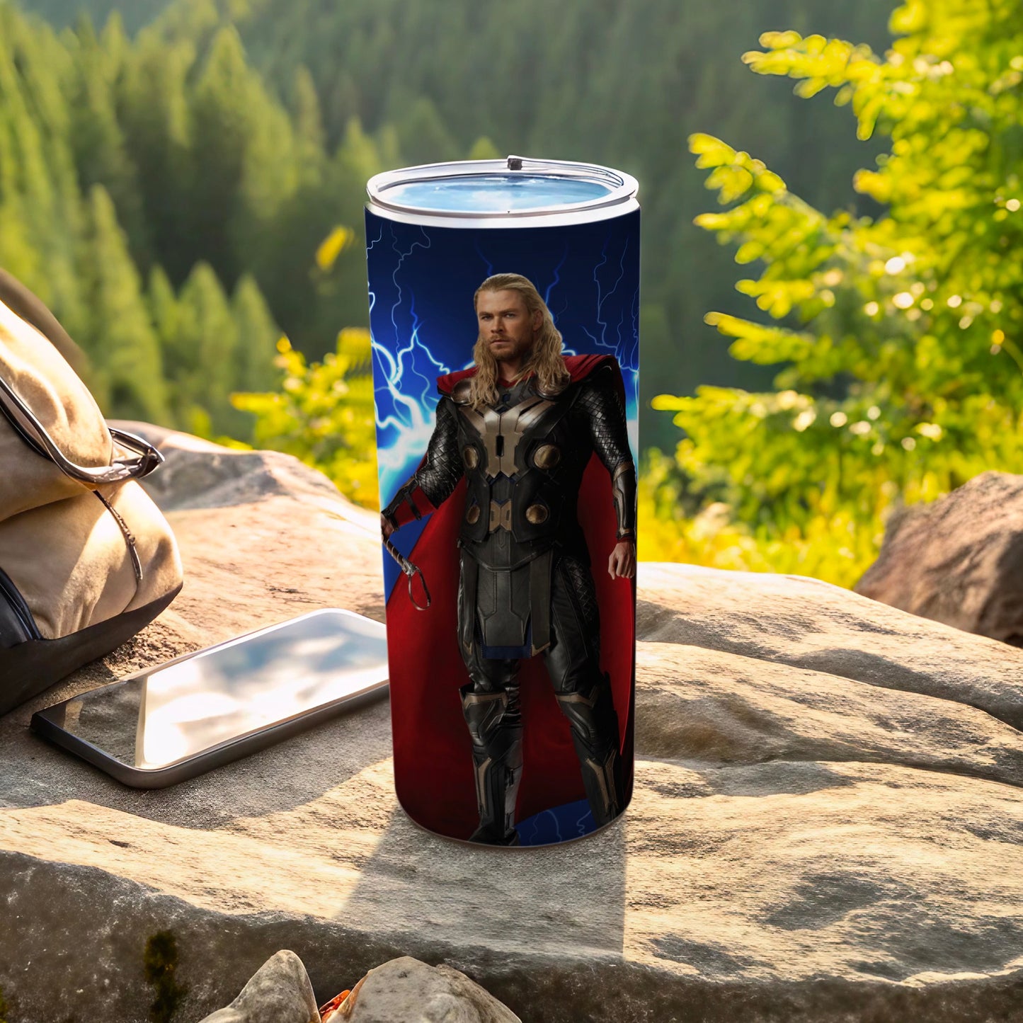 Thor Adventure Tumbler with Enchanted Lightning Design