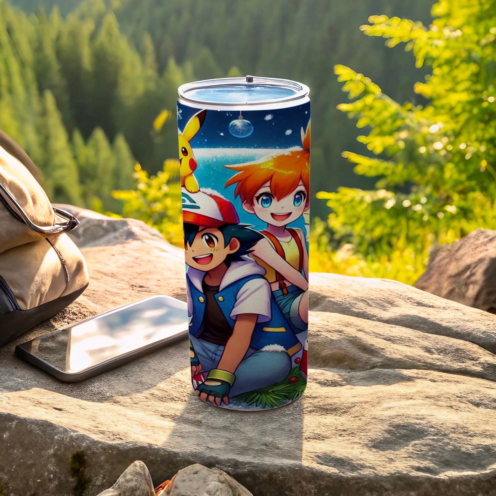 Colorful Anime Character Scene Travel Mug