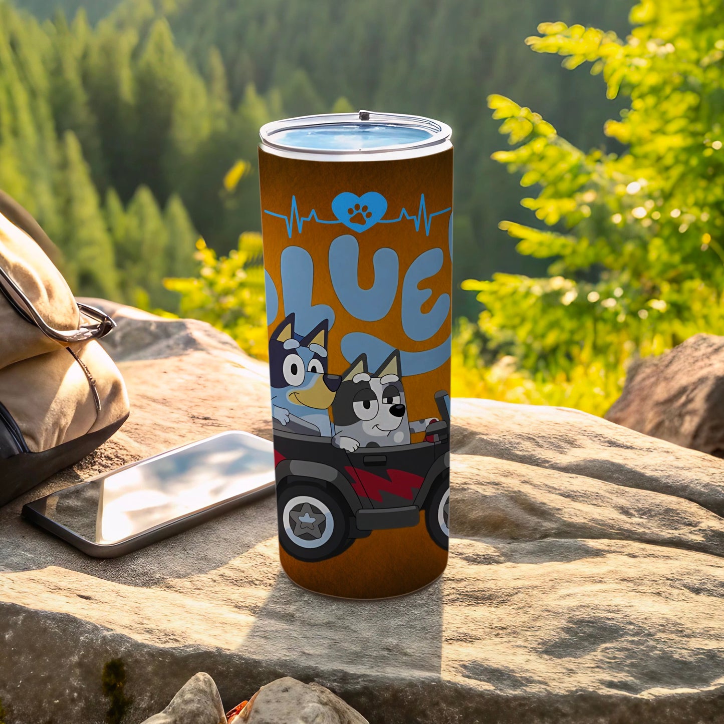 Bluey and Bingo Adventure Tumbler with Lid