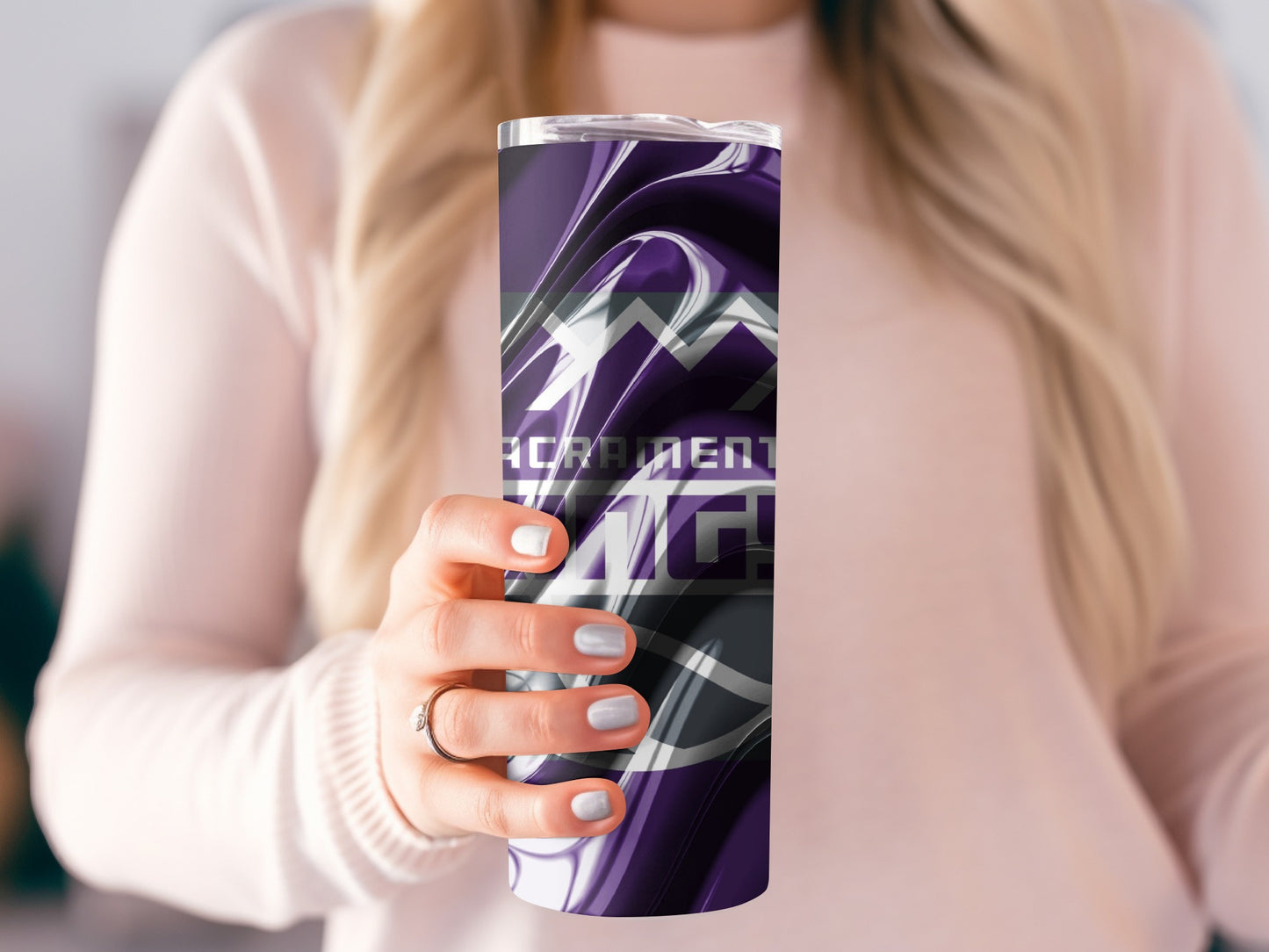 Sacramento Kings Team Liquid Art Design Sports Tumblers