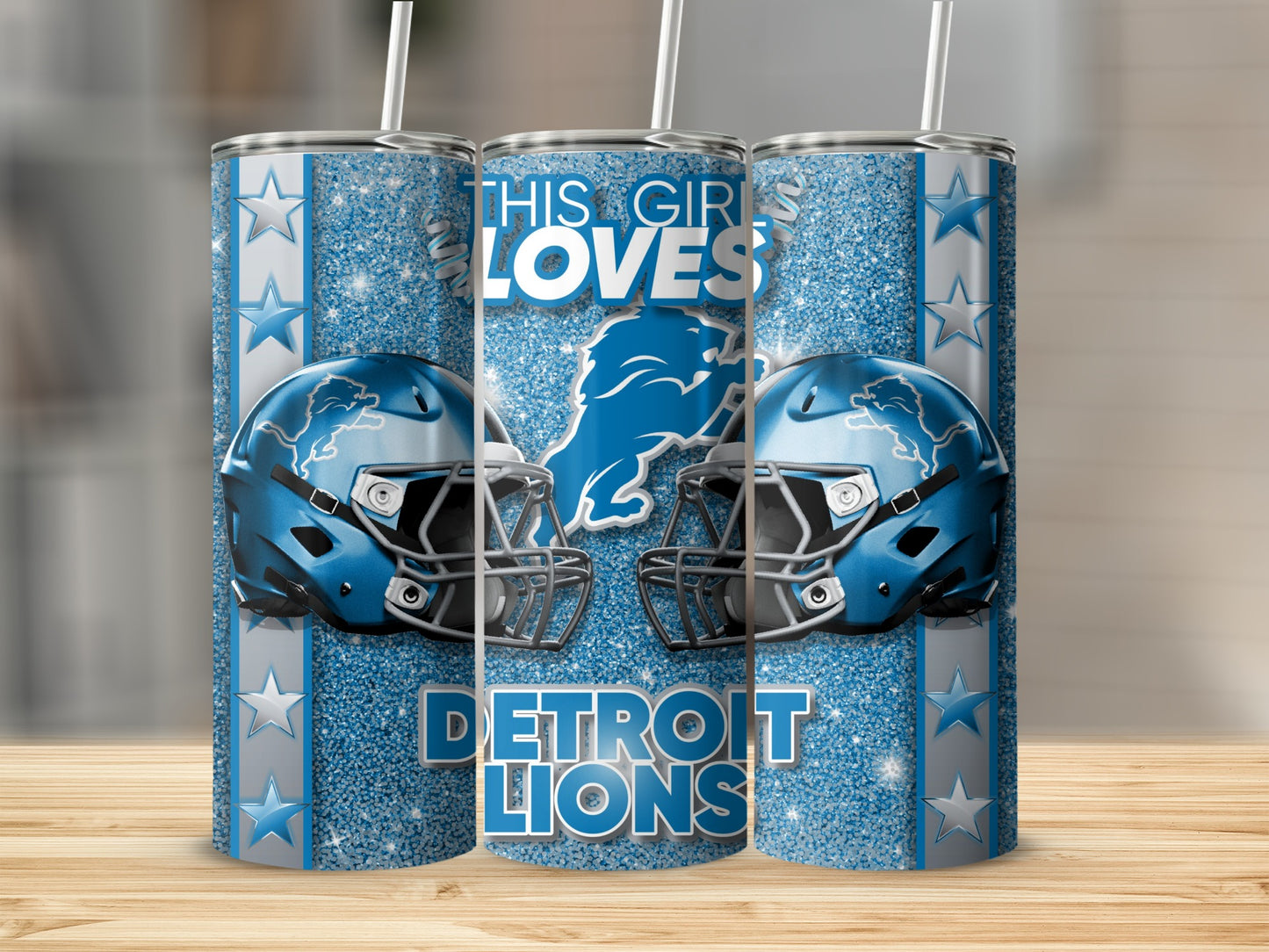This Girl Loves Detroit Lions Football Team Tumblers