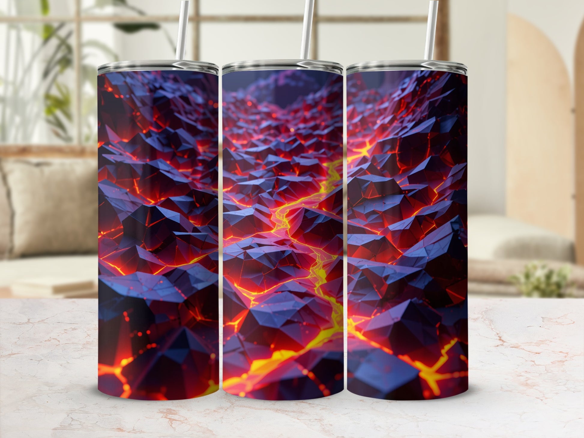 Lava Flow Abstract Art Insulated Drinkware Tumbler