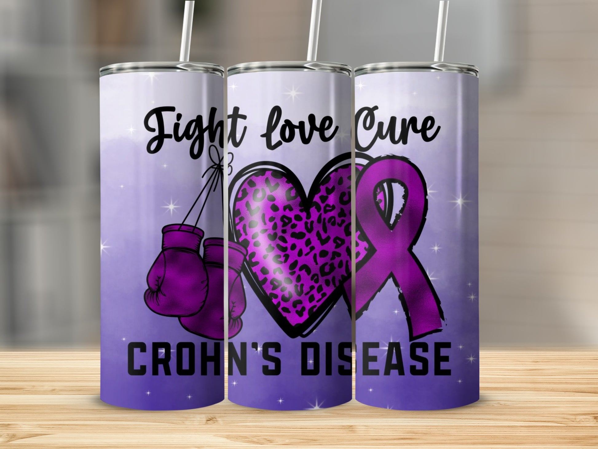 Fight Love Cure Crohn's Disease Insulated Tumbler