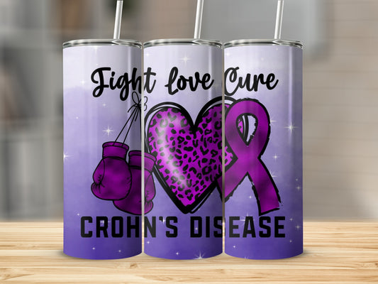 Fight Love Cure Crohn's Disease Insulated Tumbler