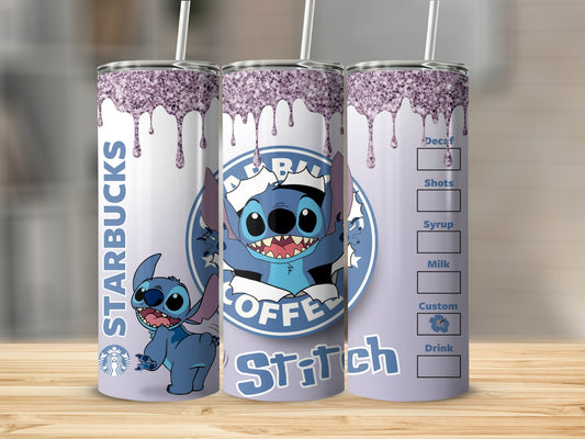 Starbucks Stitch Themed Coffee Tumbler Cup