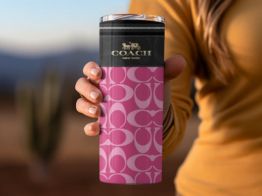 Stylish Coach New York Iconic Logo Travel Mug