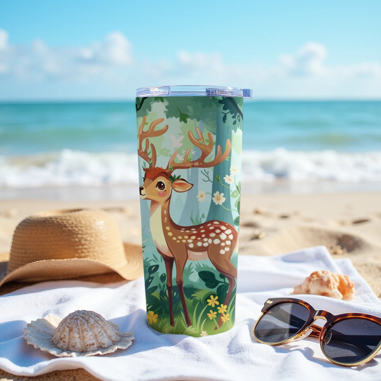 Cute Deer Woodland Design Beverage Container product type
Tumbler
Deer
Fawn
Woodland
Forest
Animal
Nature
Cute
Wildlife
Drinkware
Beverage
Insulated
Travel
Portable
Outdoor
Cartoon
Art
Graphic
Outdoorsy
Reusable