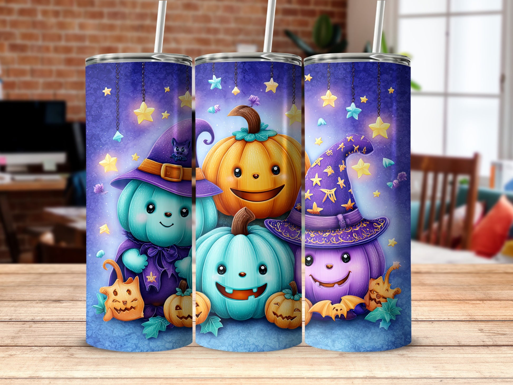 Halloween Pumpkin Family Cute Tumblers Perfect for Fall