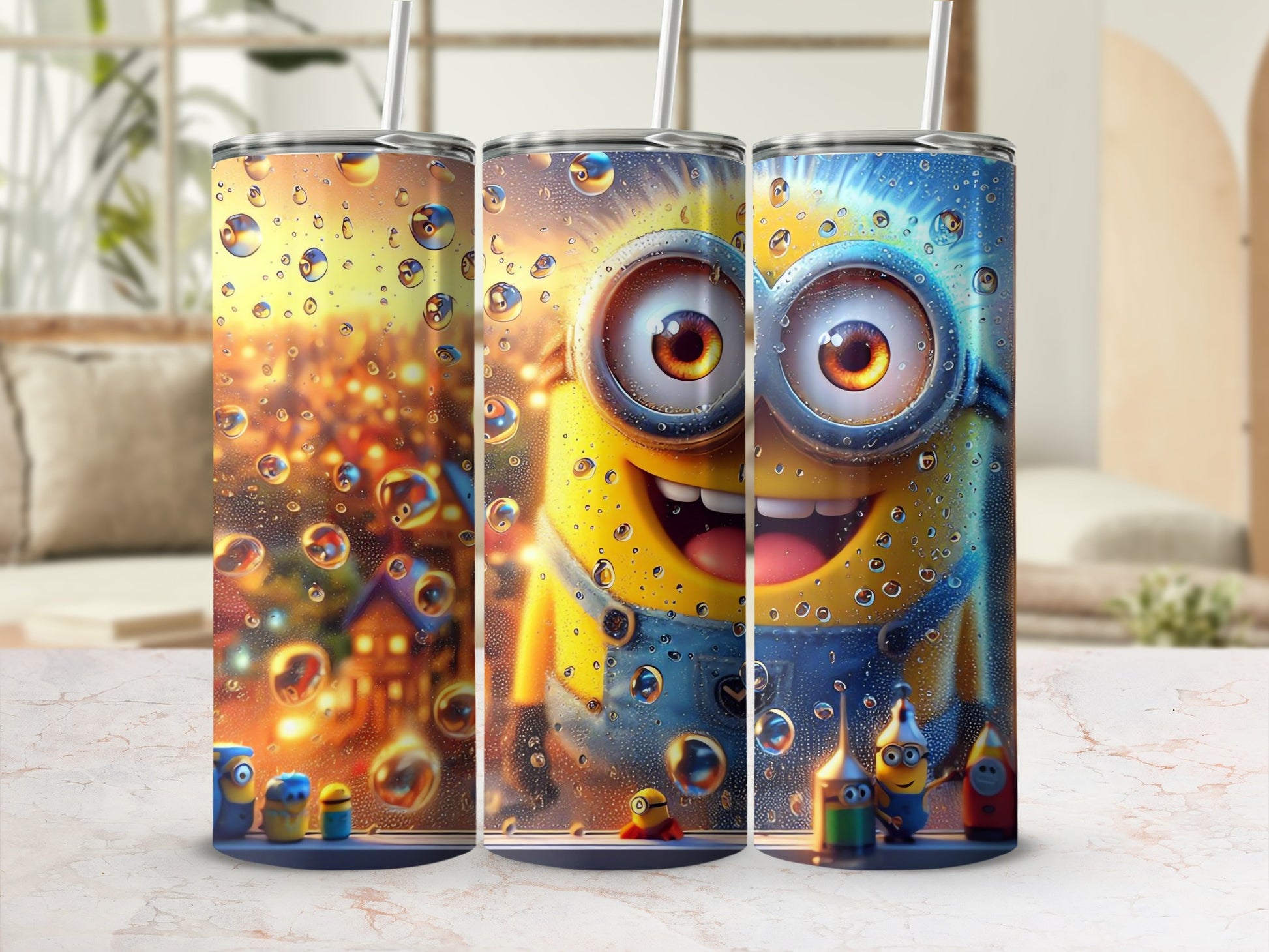 Colorful Minion Themed Tumblers Fun Designs