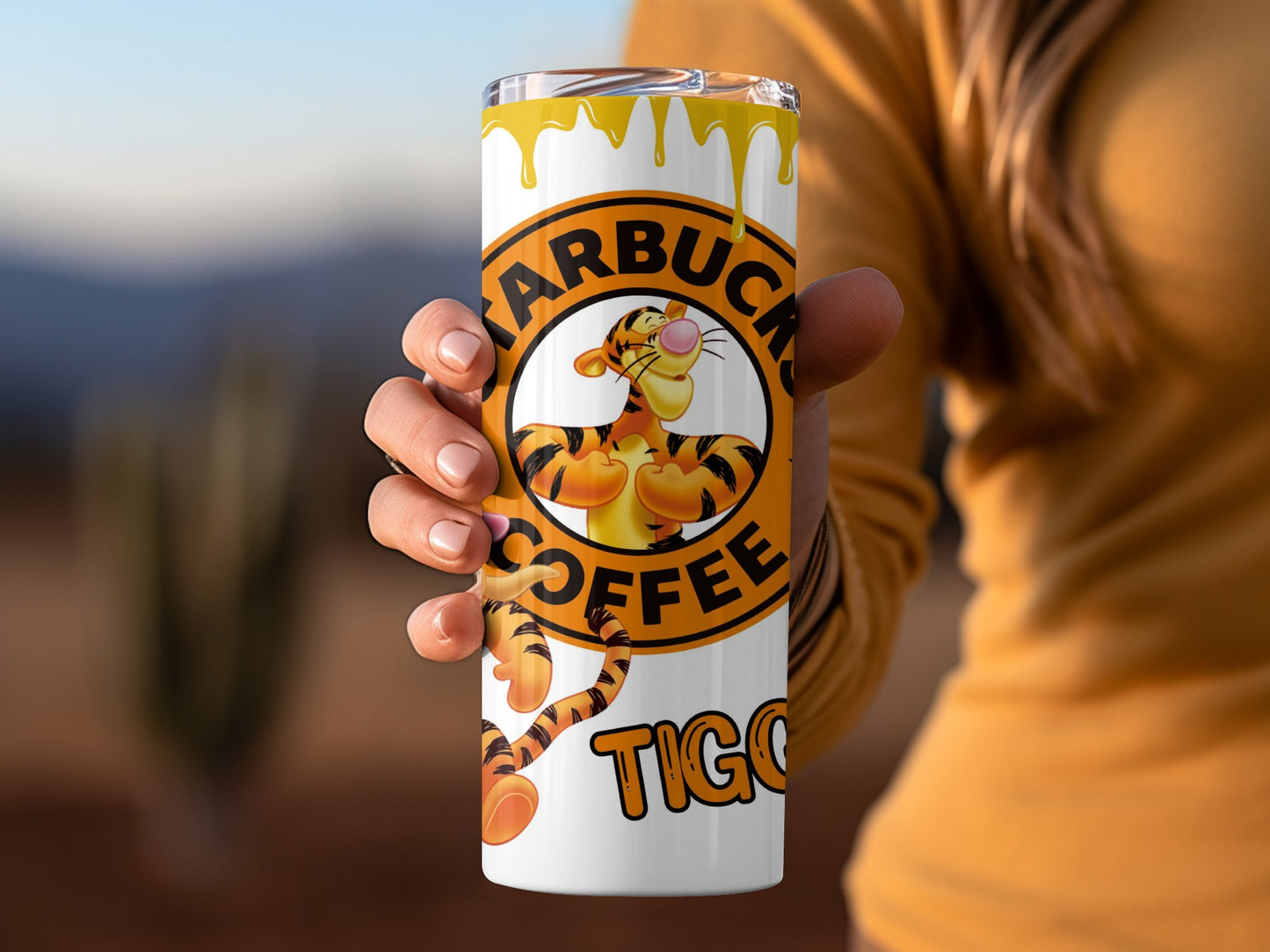 Starbucks Coffee Tigger Inspired Tumbler for Sale