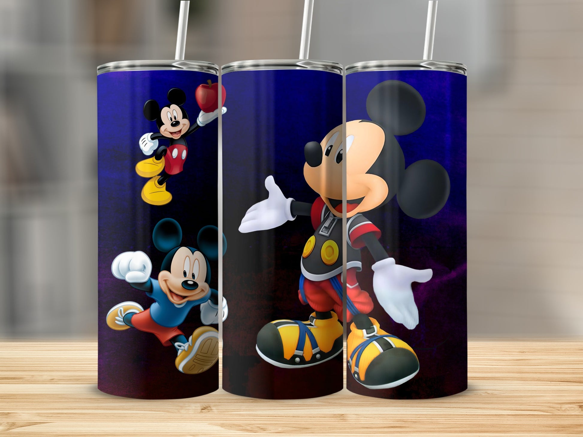 Colorful Mickey Mouse Characters Tumbler Cup