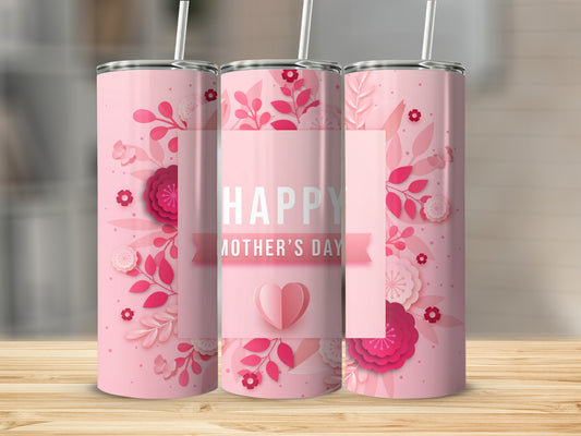 Happy Mother's Day Floral Design Insulated Tumbler