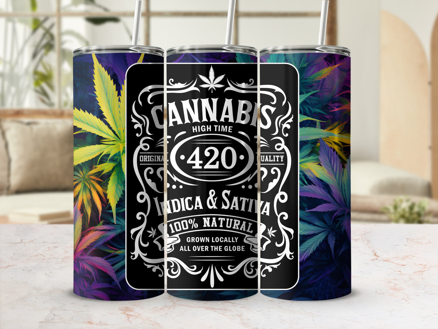 Cannabis 420 Indica and Sativa Locally Grown Tumbler