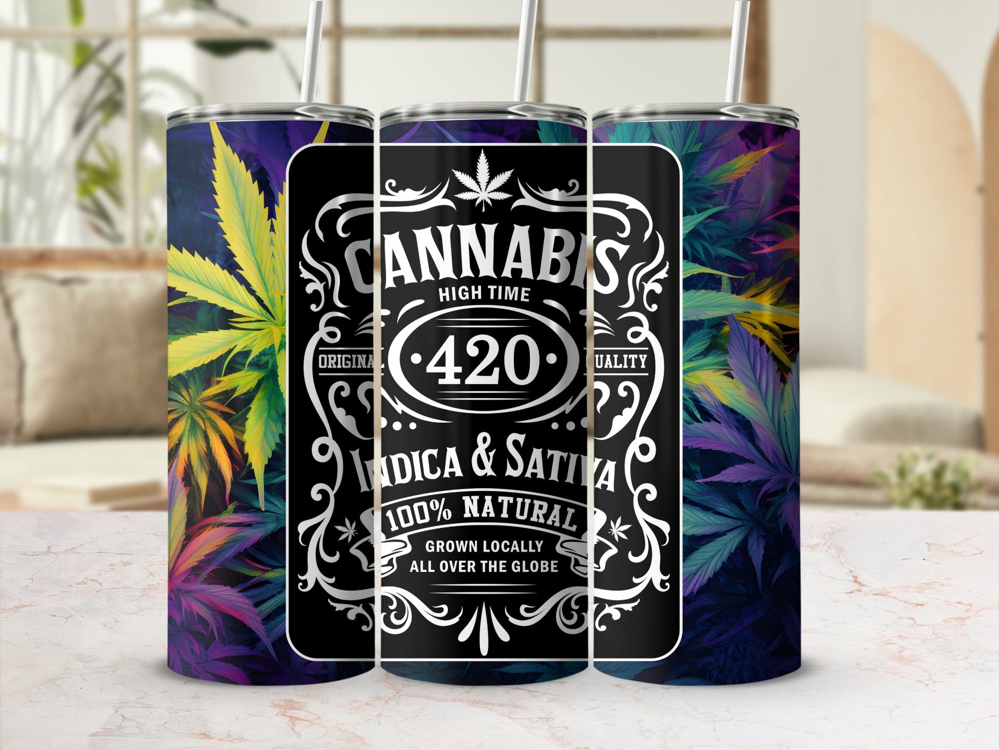 Cannabis 420 Indica and Sativa Locally Grown Tumbler