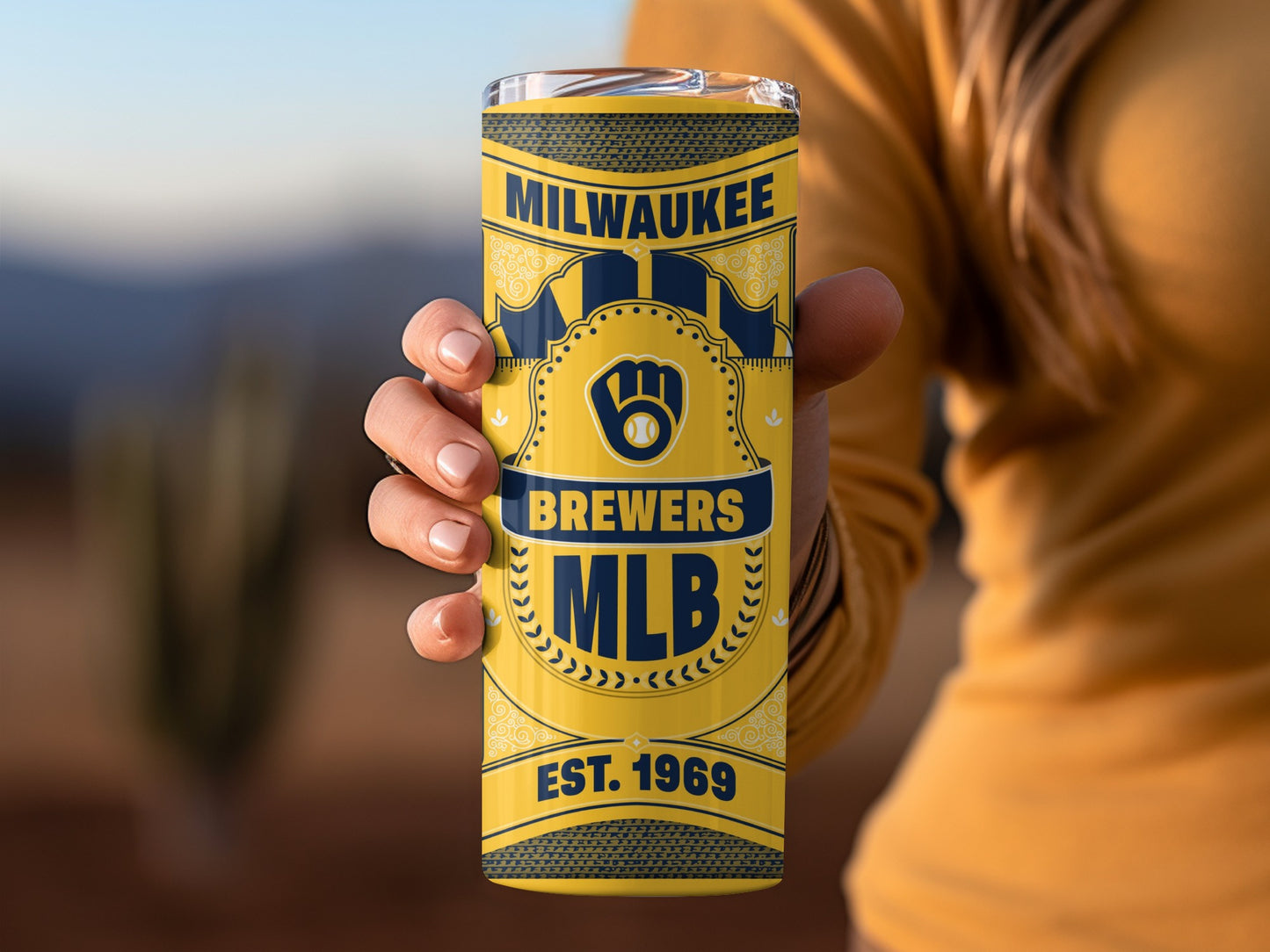 Milwaukee Brewers MLB Established 1969 Official Logo Tumbler