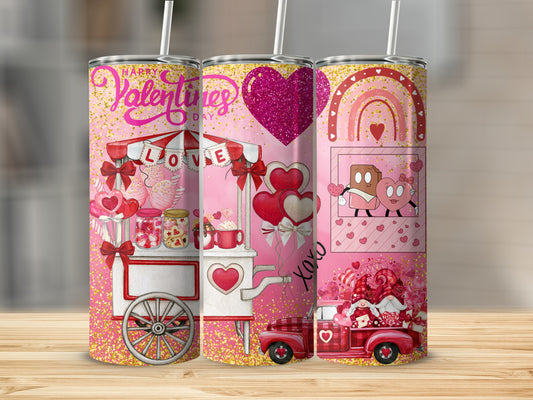 Vibrant Valentine's Day Themed Tumblers For Festive Cheers