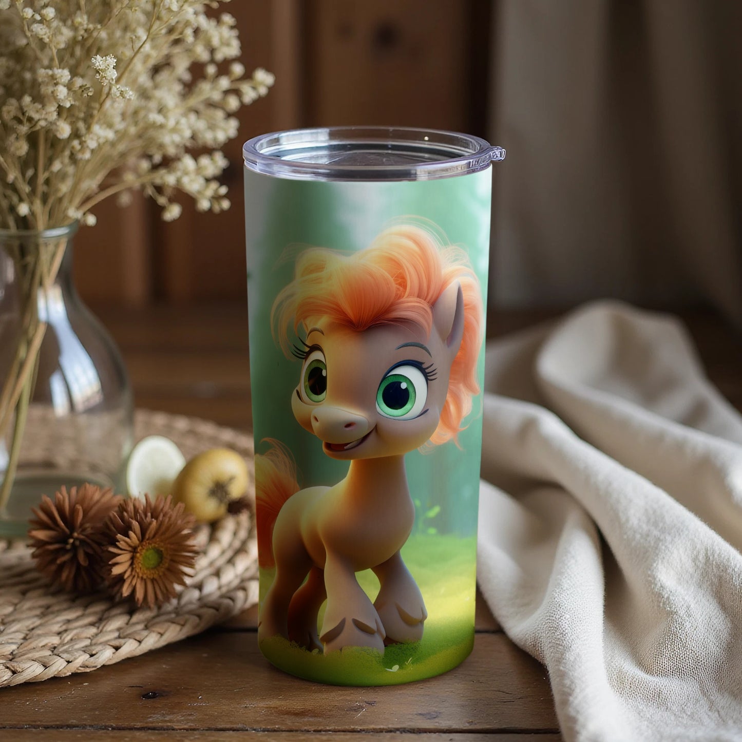 Adorable Animated Character Tumbler Cup for Kids