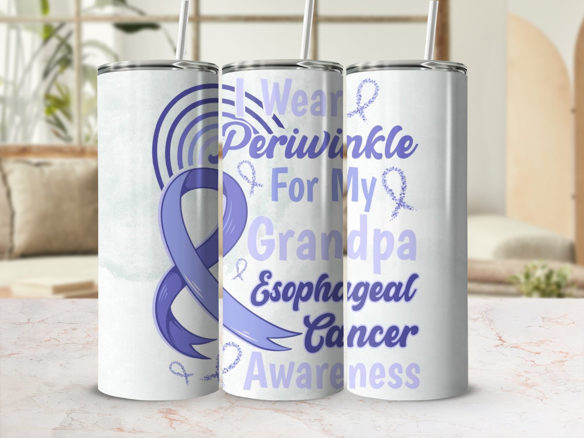I Wear Periwinkle For My Grandpa Esophageal Cancer Awareness