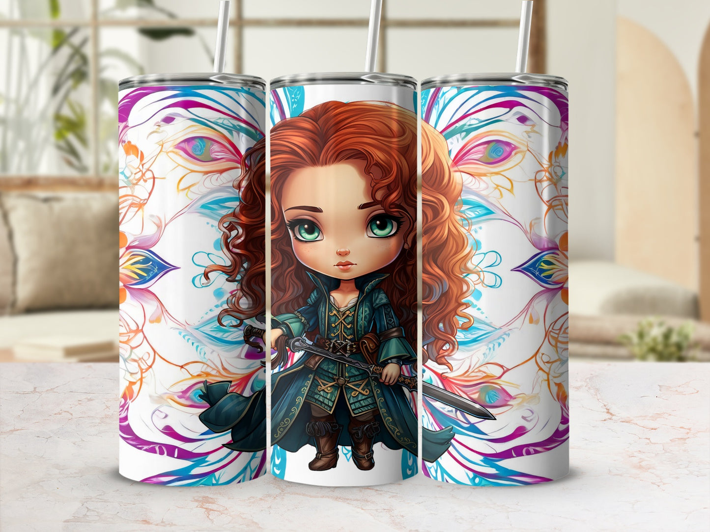 Fantasy Character Artwork Stainless Steel Tumbler Cup