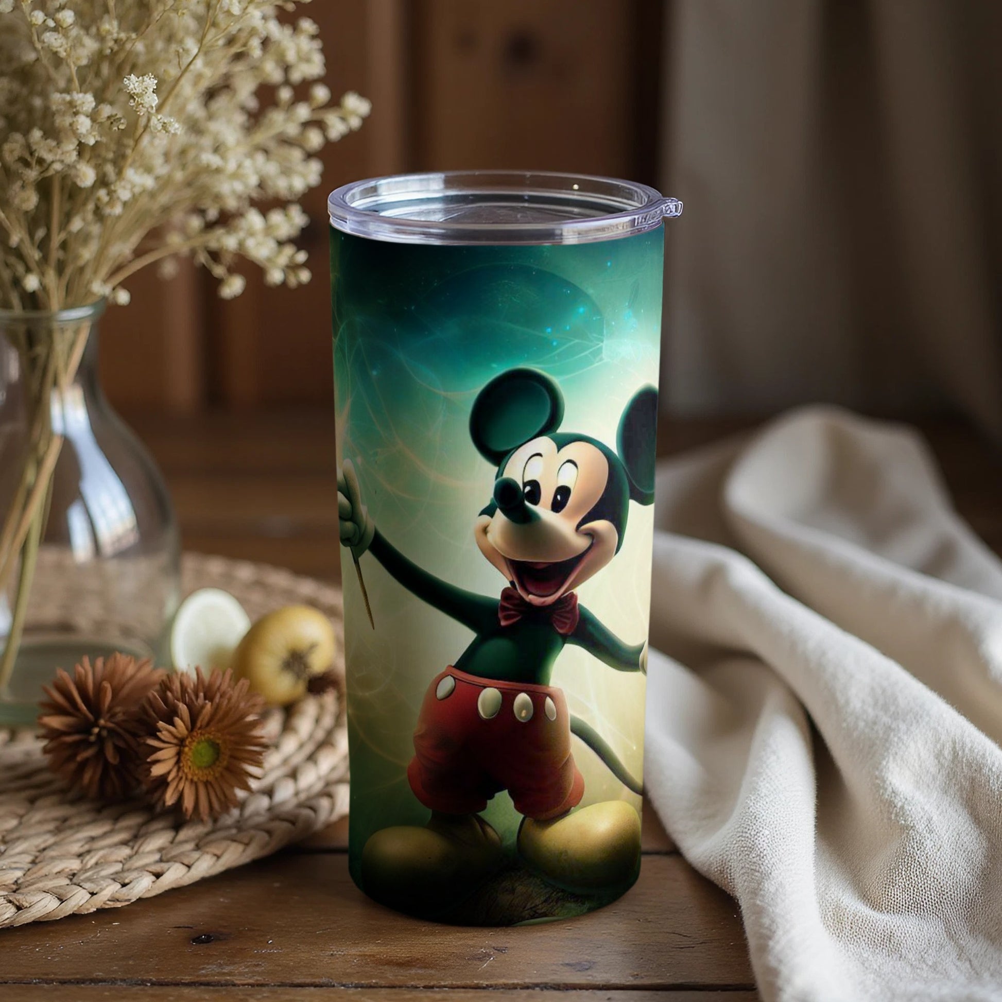 Mickey Mouse Tumbler with Cheerful Artistic Design