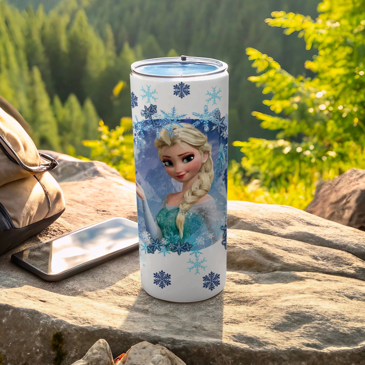 Frozen Elsa Themed Insulated Travel Tumbler Cup